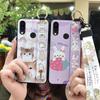 Waterproof Lanyard Phone Case For UMIDIGI Power Fashion Design Cartoon Ring Protective Cute Wrist Strap Anti-knock