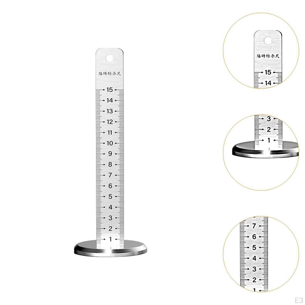 Equal Height Ruler Ceiling Leveling Special Round Base Portable Ceramic Tile Tool Vertical