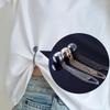 Magnetischer Taillenmieder, verstellbarer T-Shirt-Saumclip, perfekte Passform, Metall-Druckknopf, Weiß/Gold/Schwarz erhältlich