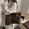 Street Style Leopard Print Tote Bag With Zipper Closure For Daily Use