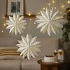 3D Hollow Out Star Paper Lantern White Star Hanging Ornaments  New Year Decor