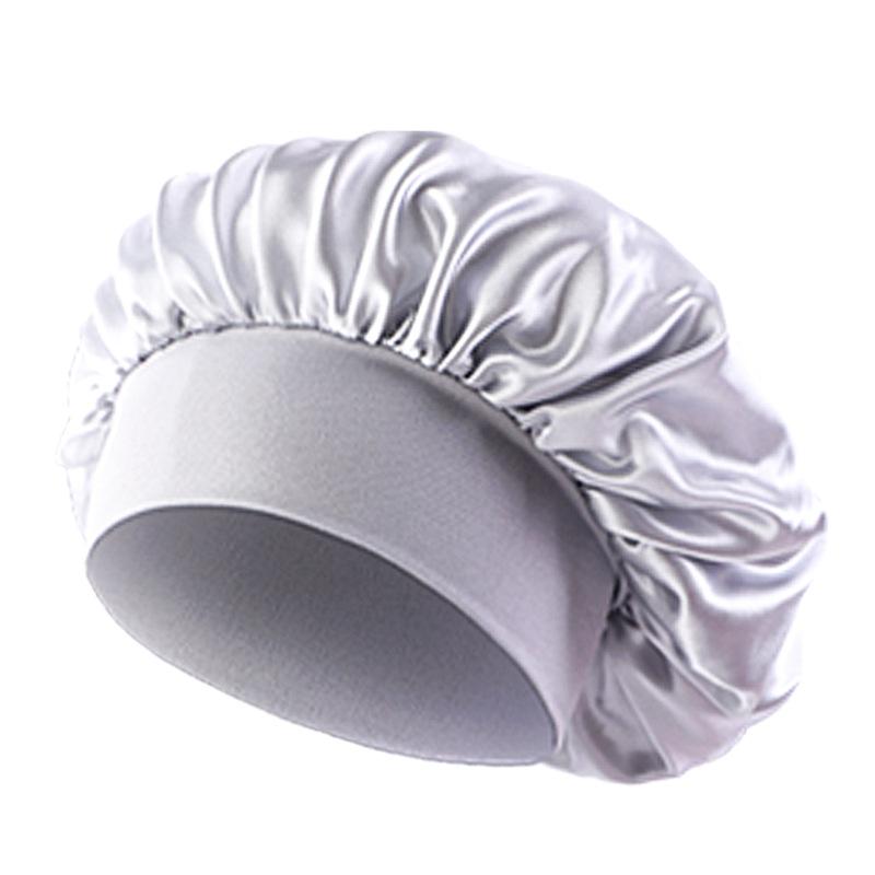 Children's satin nightcap, elastic wide-brimmed round hat, hair care headscarf hat, hot-selling spot TJM-301