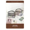 Large Capacity Flocked Heart Pattern Mesh Cosmetic Travel Storage Bag