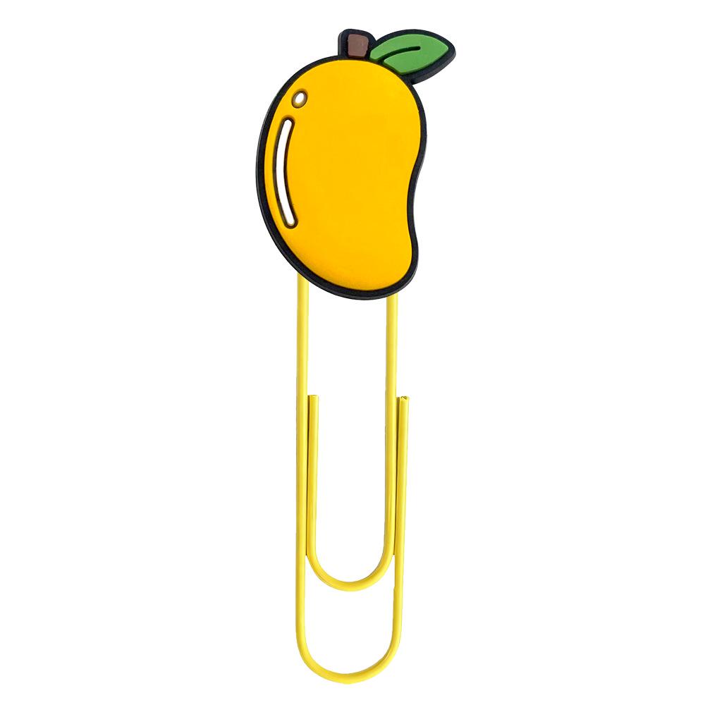Cartoon-Style PVC Swirl Paper Clips: 12 Cute DIY Bookmarks for Creative Office Supplies.