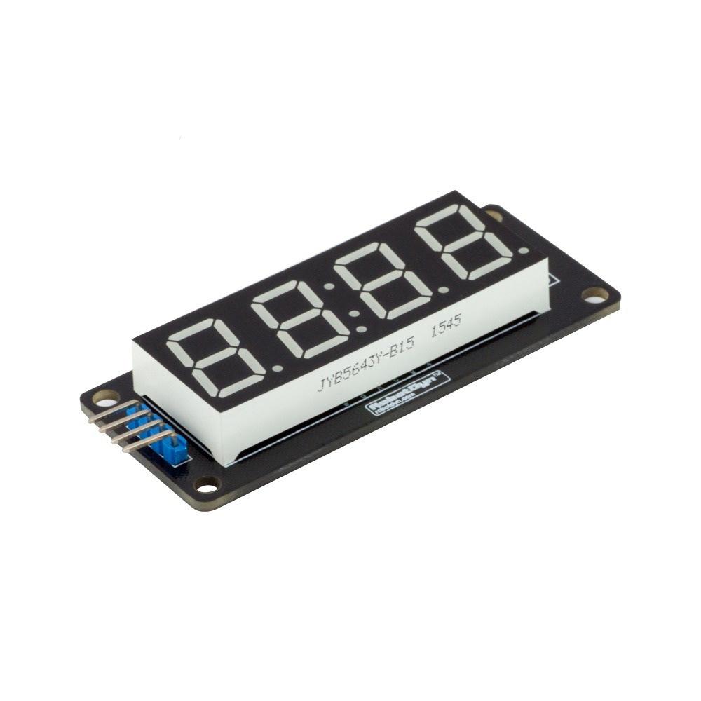 TM1637 LED Display Module for Arduino 4 Digit 7 Segment 0.56 inch Time Clock Indicator Tube Module Red Blue Green Yellow White