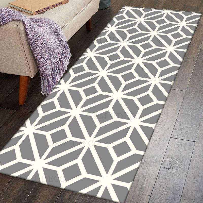 X&M HDeco Moroccan Boho Distressed Non-Shedding Stain Resistant Floor Rugs Living Room Bathroom Kitchen Area Rug(40*60/50*80/40*120/50*120/50*160cm)