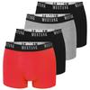 Men's Boxers 4 Pieces Set Cotton Logo Color