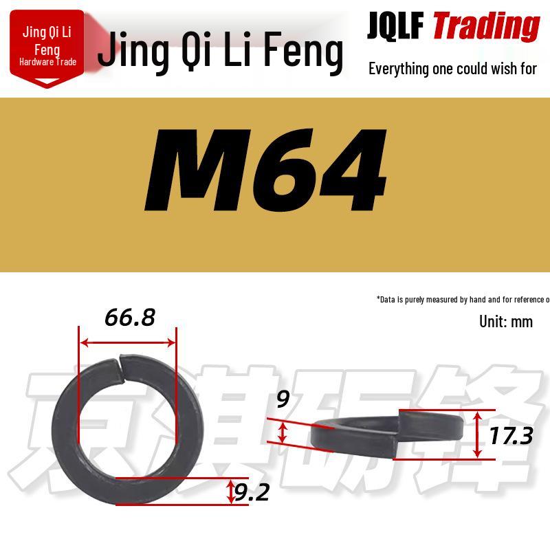 High-Strength Blackened Spring Washer M3-M64 GB93