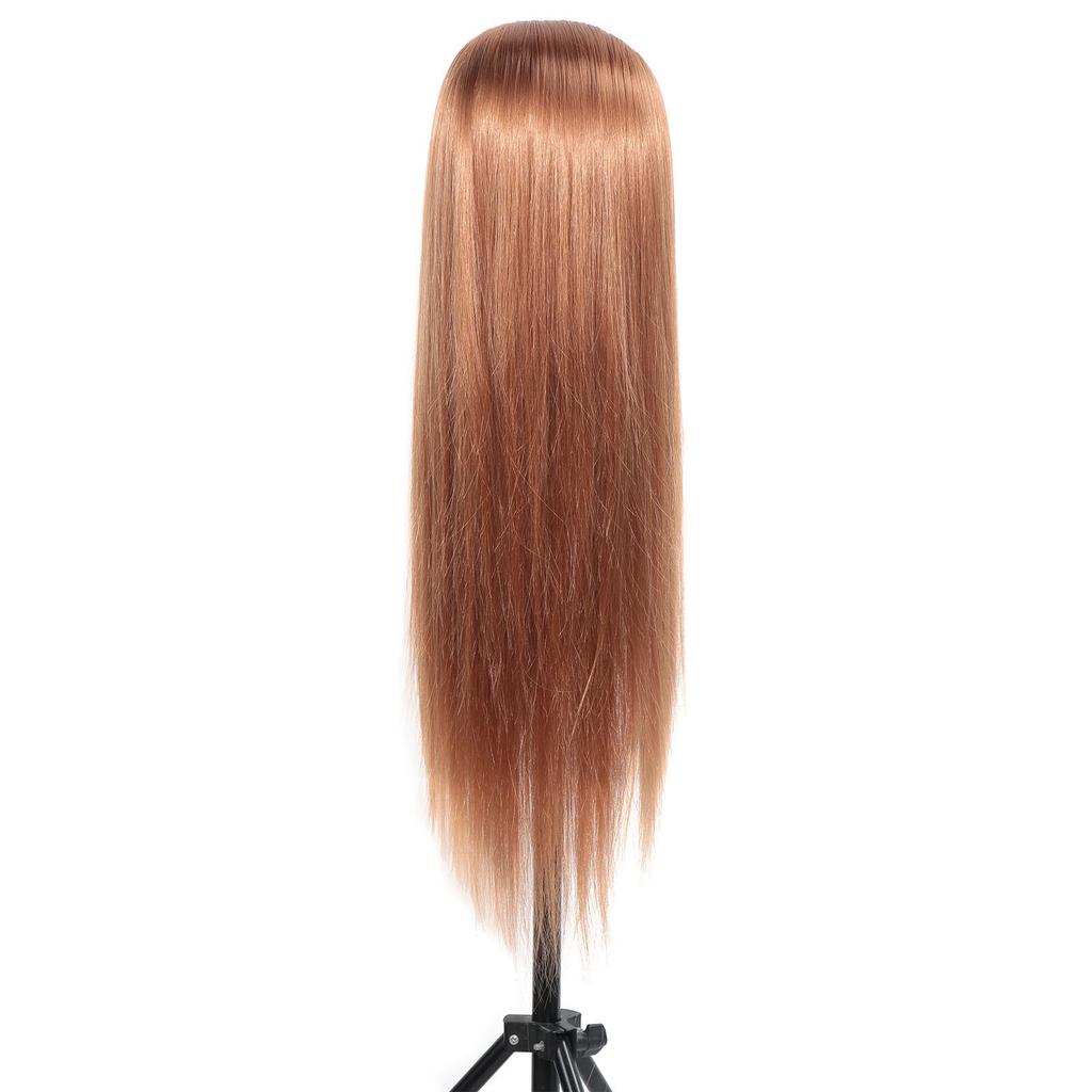 Synthetic Fiber Mannequin Head Hairdresser Training Head Cosmetology Doll Head