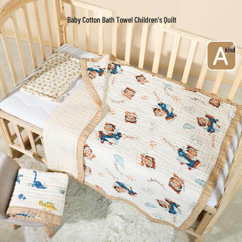 Newborn Baby Six-Layer Pure Cotton Gauze Towel and Blanket