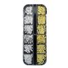 Gold & Silver Cross Starburst Nail Art Studs and Dots