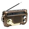 Hand Crank Emergency Radio AM/FM/SW Radio with Flashlight BT Speaker Portable Weather Radio for Outdoor Camping and Emergency