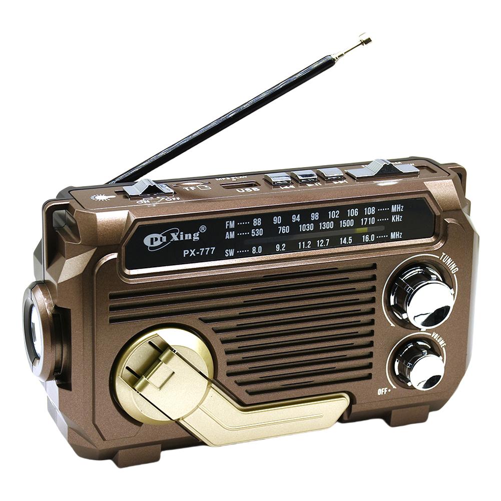 Hand Crank Emergency Radio AM/FM/SW Radio with Flashlight BT Speaker Portable Weather Radio for Outdoor Camping and Emergency