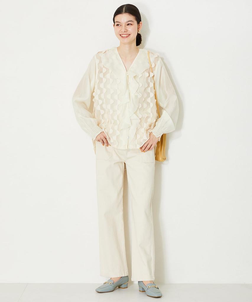 Loafers for square low large and small easy to walk thick 42301 BLUE cm [Oriental Traffic] women, toe, heel, sizes, in, cushioning, (24SS) 22.0