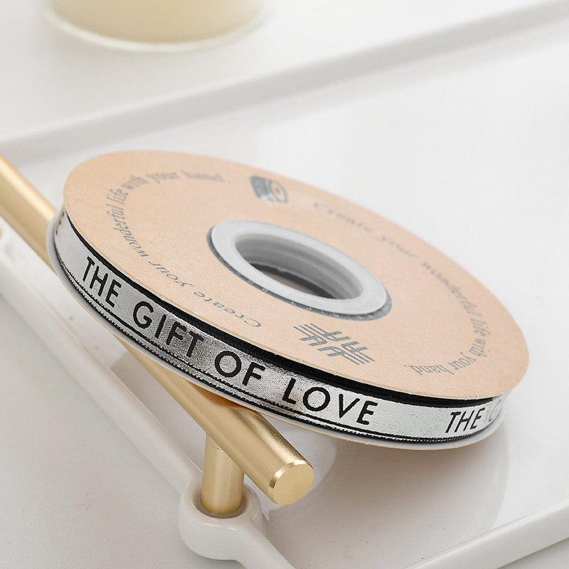 Små gull- og sølvbarer, bånd, gullfolie, sommerfuglbånd, blomsterkunst, blomster til DIY baking, kake- og gaveeskedekorasjon