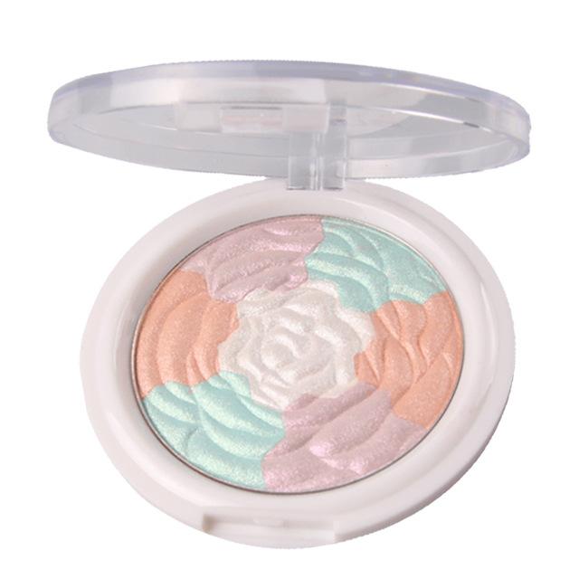 Moda culori mixte Pearl Rose Disc Highlighter Hrănire pentru piele Lumină complementară Iluminare naturală Discuri de iluminare