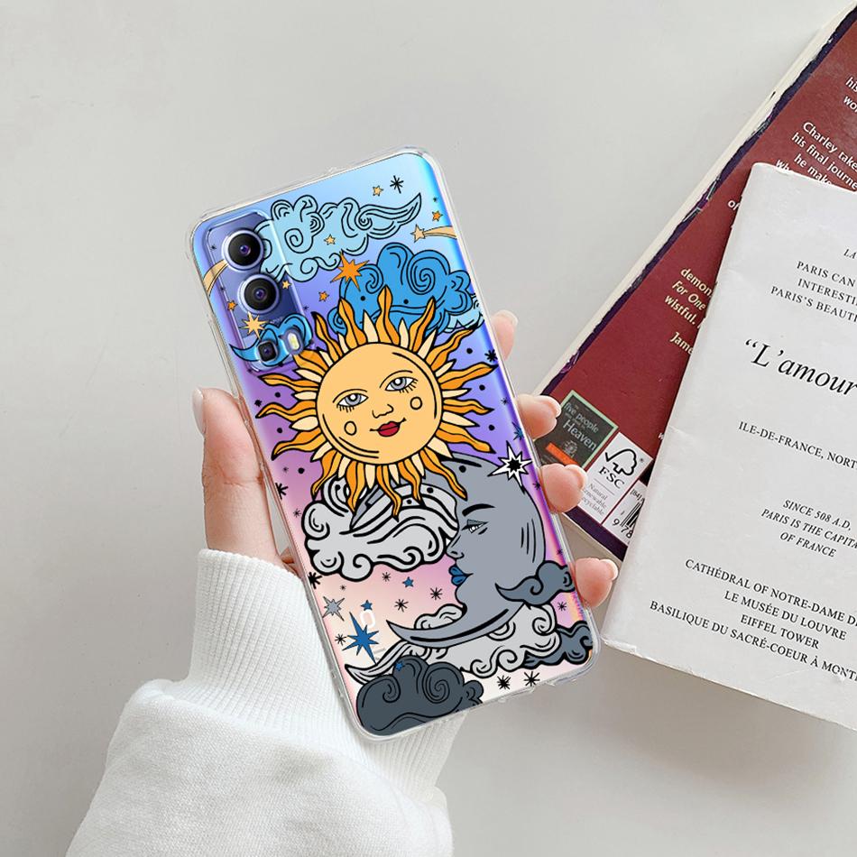 For Vivo Y72 5G Case V2041 Silicone Soft Transparent TPU Phone Cover For Vivo Y52 vivoY72 Y 72 52 5G Case Funda Protective Coque