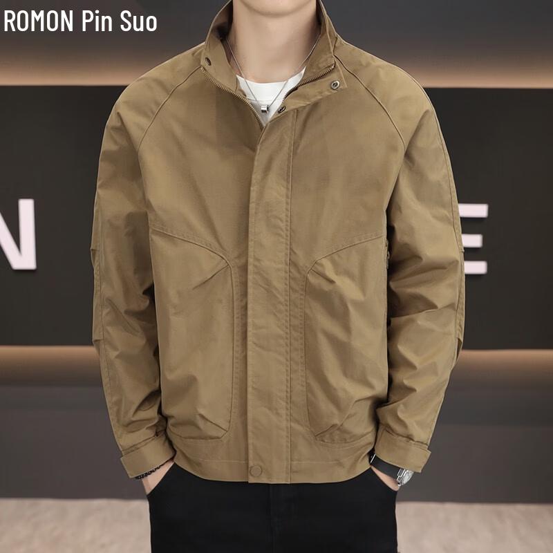 Lomon Men s Business Casual Stand Collar Jacket M