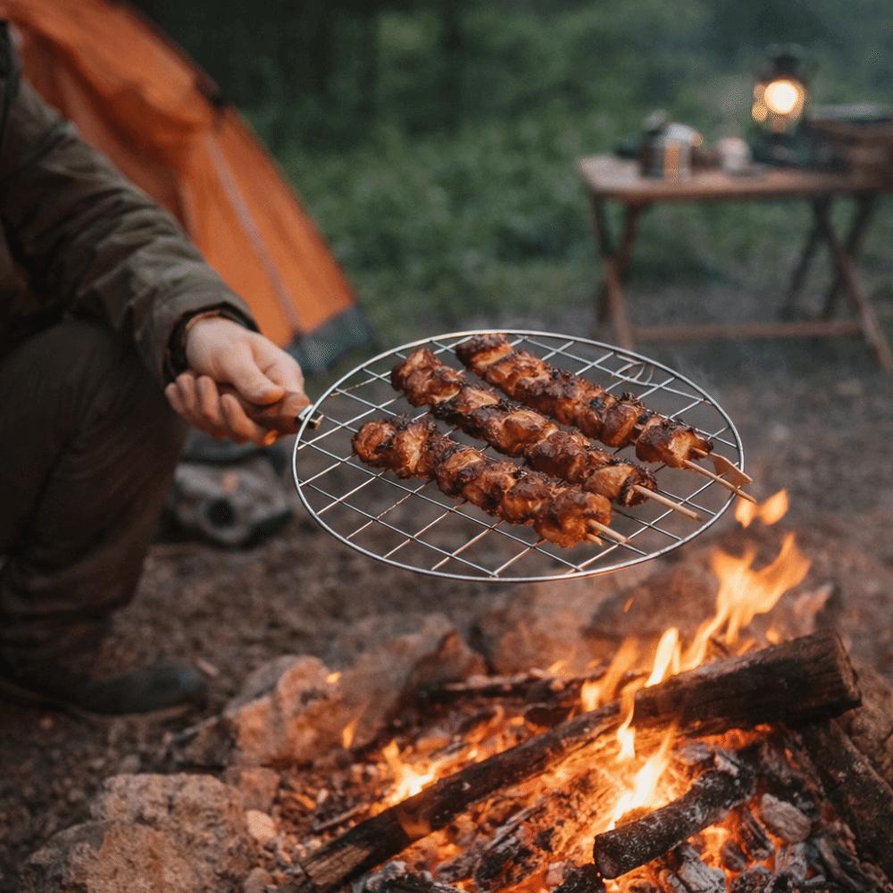 רשת ברביקיו מנירוסטה, רשת צלייה ללא הידבקות, רשת גריל ברביקיו לקמפינג