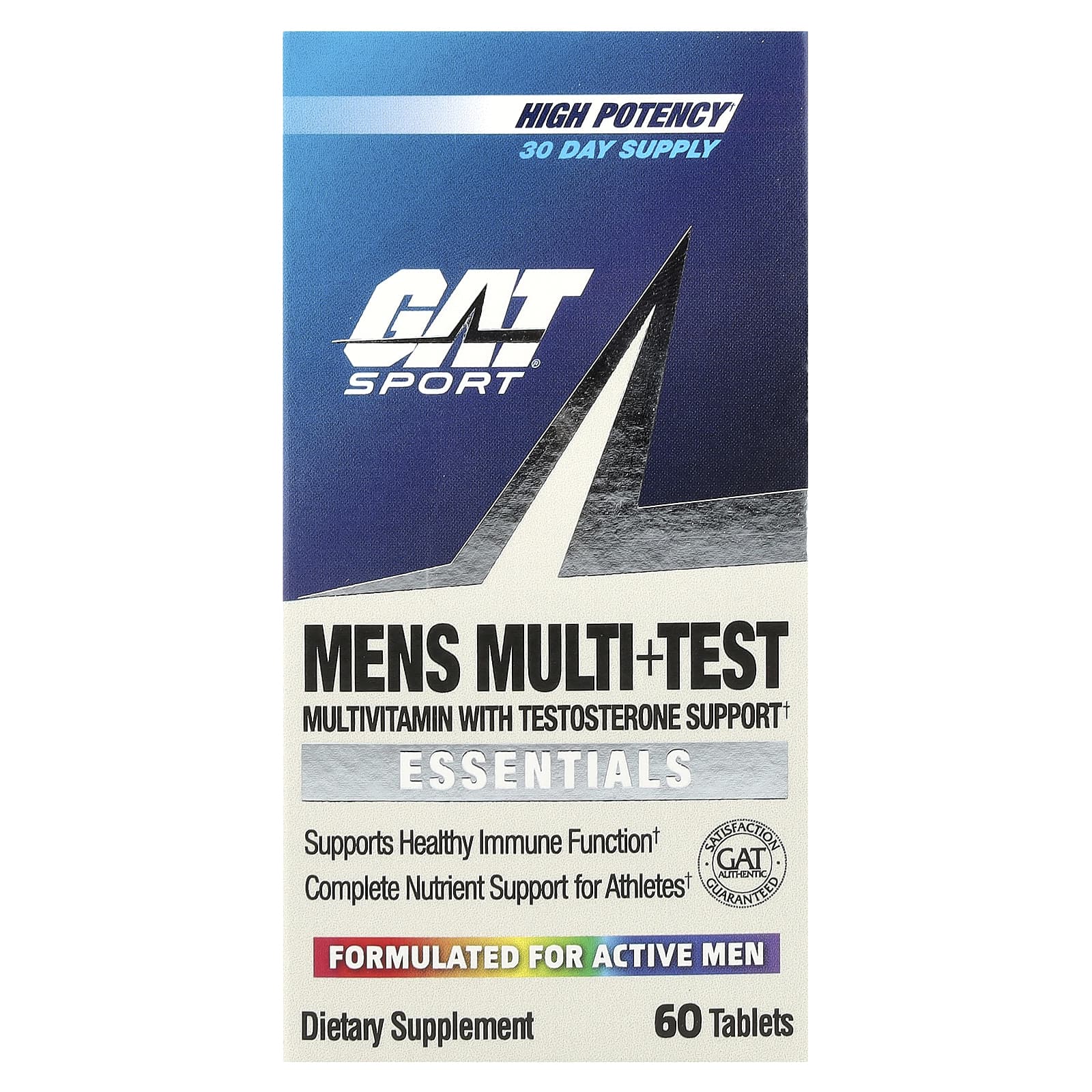 

Men s Multi+ Test, High Potency, 60 Tablets
