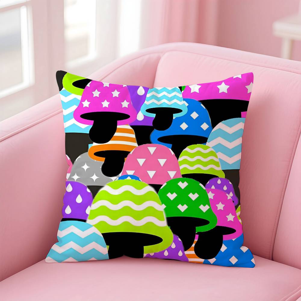 BLAnime y-Yarichin-Bitch Club Pillow Case Anti-dustmite Pillowcase Invisible zipper silky short plush Sofa cushion cover