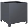 Vidaxl Garden Planters, 2 Pcs, Anthracite, 40X40X40 Cm, Steel