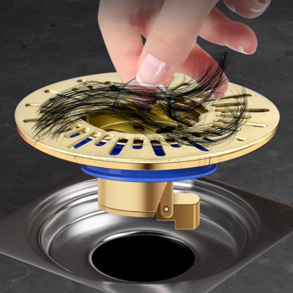 Insectproof Shower Floor Drain Anti-odor Toilet Sewer Drain All-copper Floor Drain  Toilet
