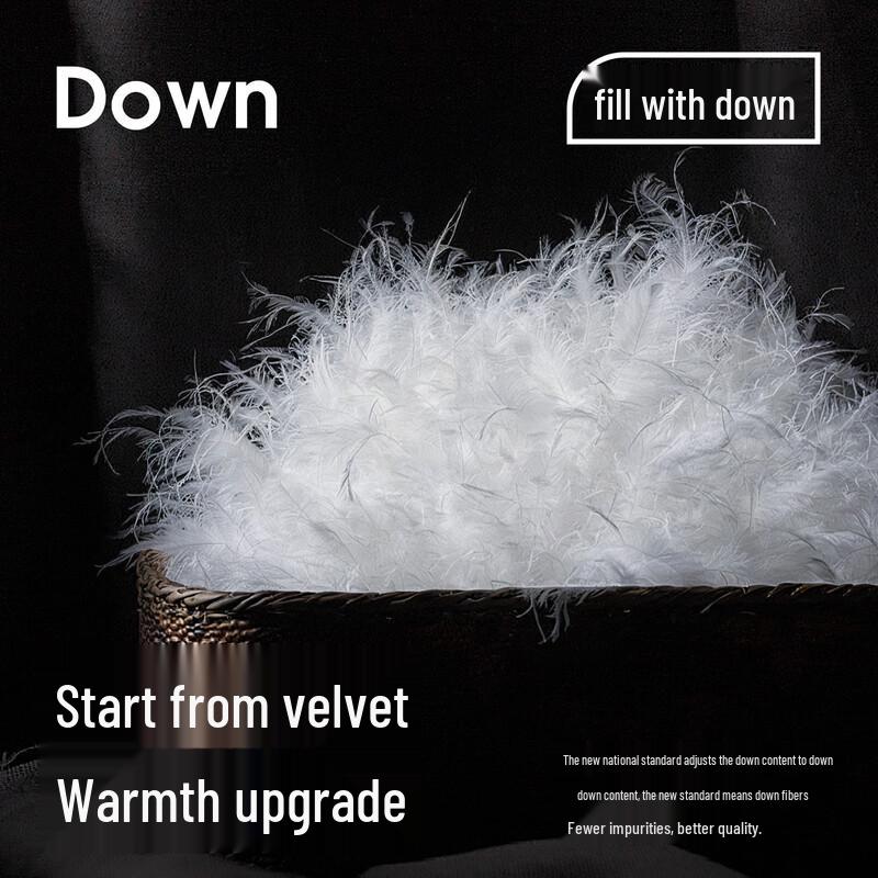 NVG.YOUNG Men's Duck Down Padded Straight-Leg Pants