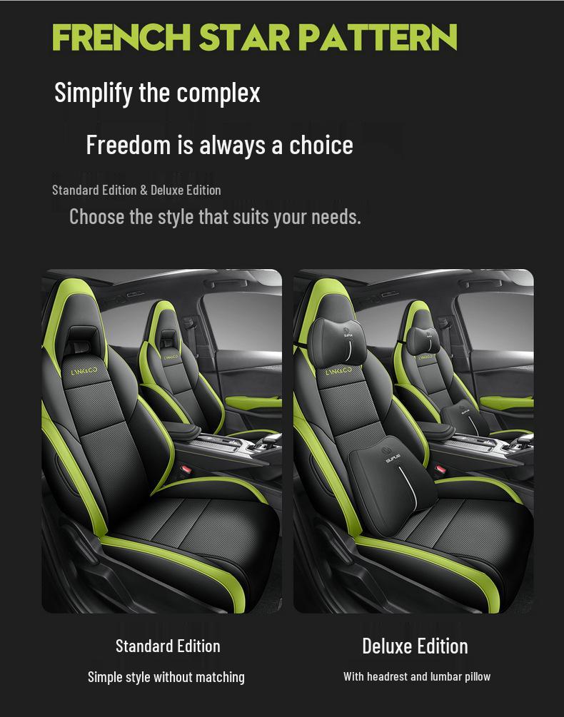 Lynk&Co 03 All-Season Leather Seat Cover for Five-Seater - Universal Full Coverage