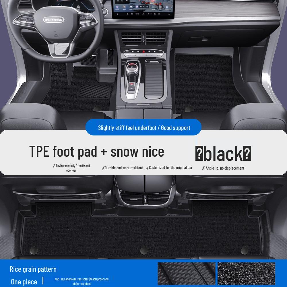 Skyworth EV6 ET5 TPE Waterproof Car Mats with Door Sill Coverage