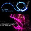 Fiber Optic Dance Whip Rechargeable, AZIMOM Space Whip 6ft 360° Swivel 36Mode Pixel Flow Whip Rave Toy Light Up Whip for Party Dancing EDM Music