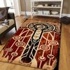 1pc Ancient Totem Print, Design Area Rug - Soft, Anti-Slip, and Durable Gaming Room Decor for Bedroom, Living Room