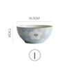 6.5 Inch Porcelain Ramen Bowl Ceramic Noodle Bowl Flower Design Soup Rice Bowl Microwave Safe 800ml