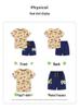 Cartoon Car Print Toddler T-shirt & Shorts Set - European Style, Knit Cotton, Two-Piece