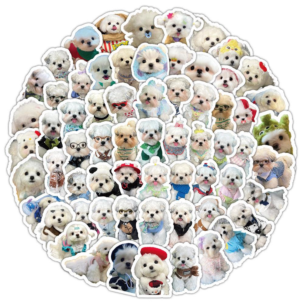 

100 шт./компл. мальтийские мини-наклейки для домашних животных и собак DIY модные наклейки наклейки