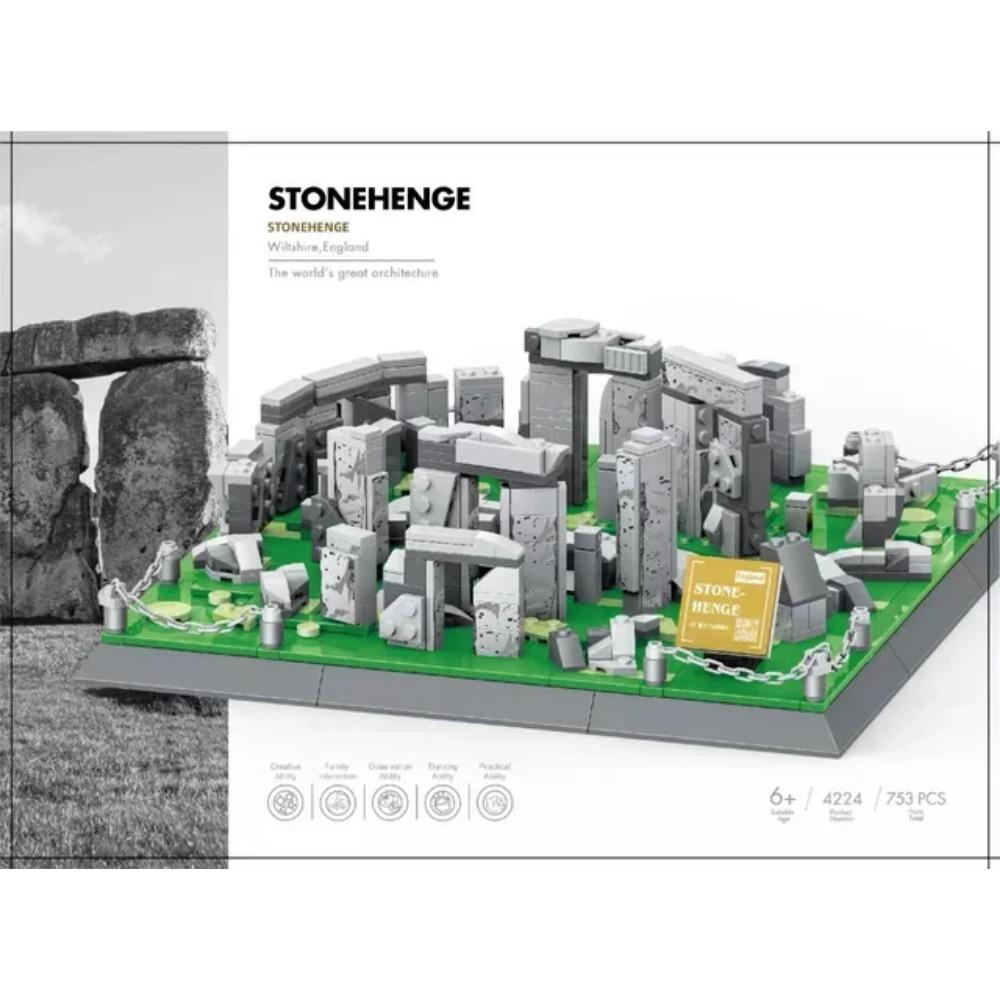 MOC World Famous Architecture Edifice Opera House Building Blocks Villa Savoye Bridge Tower Toy Children Birthday Christmas Gift