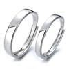 [Rockyu] Men's Ring, Free Size, Sterling Silver 925, Couple's Ring, Popular, Simple, Elegant, Wedding, Engagement Ring, Adjustable Size, Pure Silver R