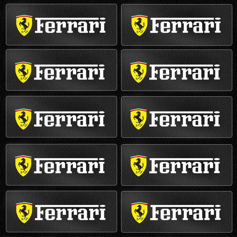 3D Metall Auto Embleme Aufkleber Kreatives Logo Abzeichen Wasserdicht Dekorativer Aufkleber Für Ferrari Roma 488 Portofino F8 Roma Spider SF90