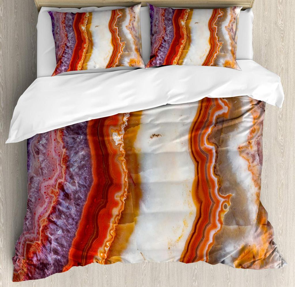 Black Marble Duvet Cover Set Gold Metallic Marble Bedding Set Black Gold Abstract Marble Texture King Size Comforter Cover Sets