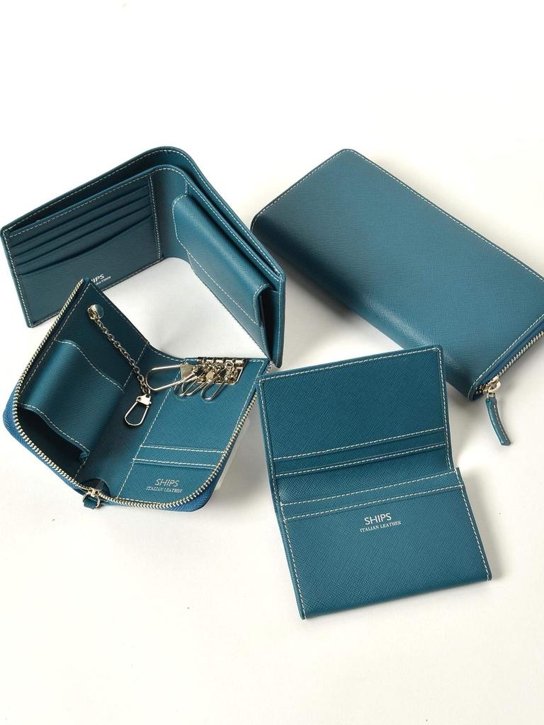 Ships SAFFIANO LEATHER Italian Leather Card Case, Men's, 110030626, Black, One Size