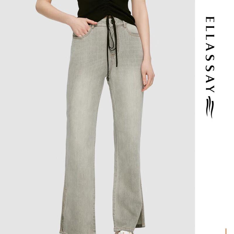 

ELLASSAY Джинсы прямого кроя с разрезом из смесового хлопка XS