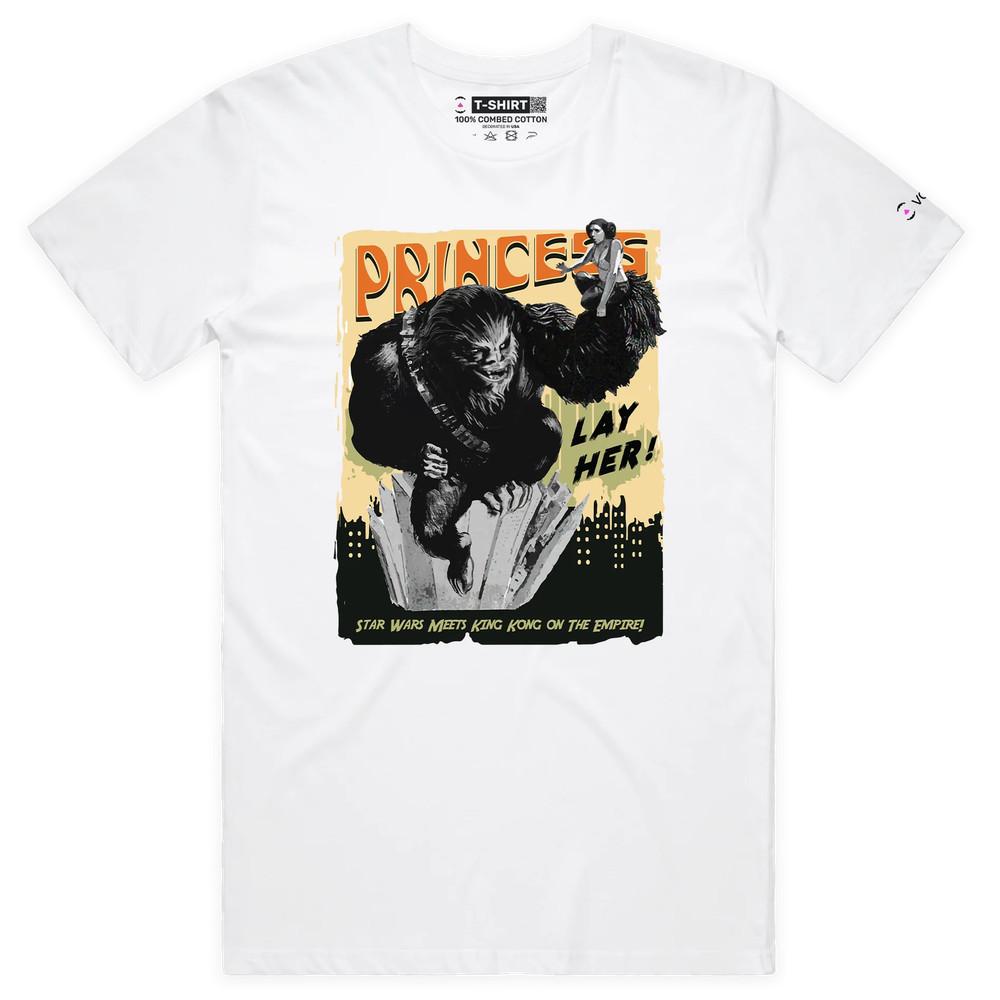 VOICEART Чубакка в роли Кинг-Конга Смешная футболка по Звездным Войнам с Премиум-Графикой 4XL