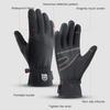 Herren Winter Wasserdichte Fahrradhandschuhe Touchscreen Fleece Warm Rutschfest Vollfinger für Outdoor-Sportarten Laufen Motorrad Ski
