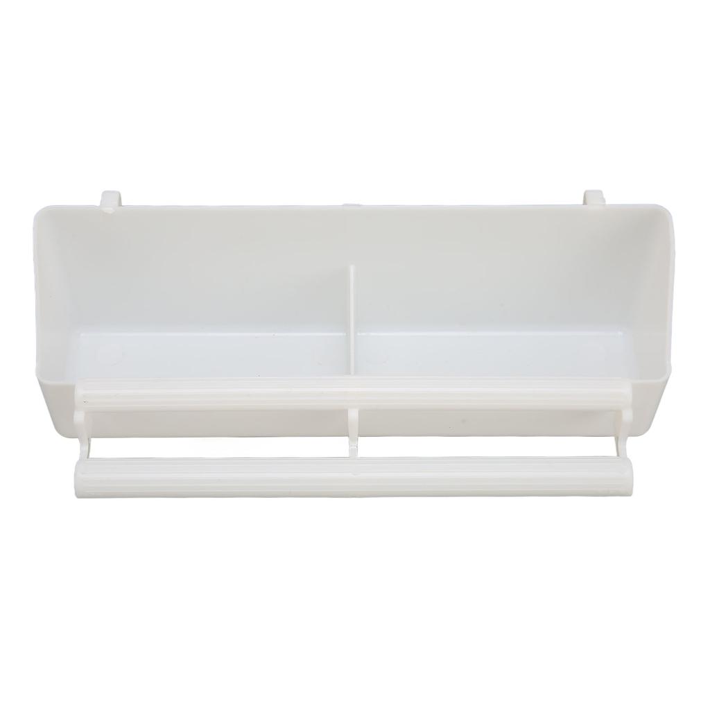 Bird Cage Hanging Feeder Double Cups Bird Water Food Feeder with Standing Pole for Parrot Pigeon