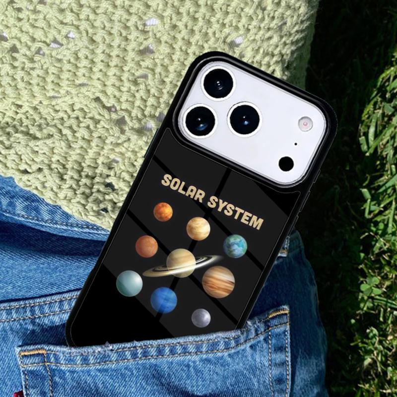Space Planets Solar System soft Phone Case For iPhone 17 AIR 16 Pro Max 15 14 Pro 11 12 13 Shockproof Silicone Cover