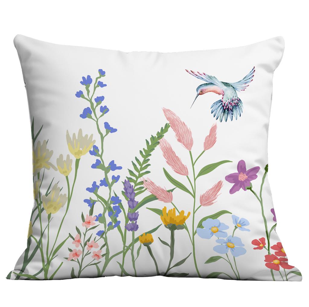Spring And Summer Floral Print Pillow Cover Home Sofa Cushion Pillow Cover Premium Durable Quality Useful Practical
