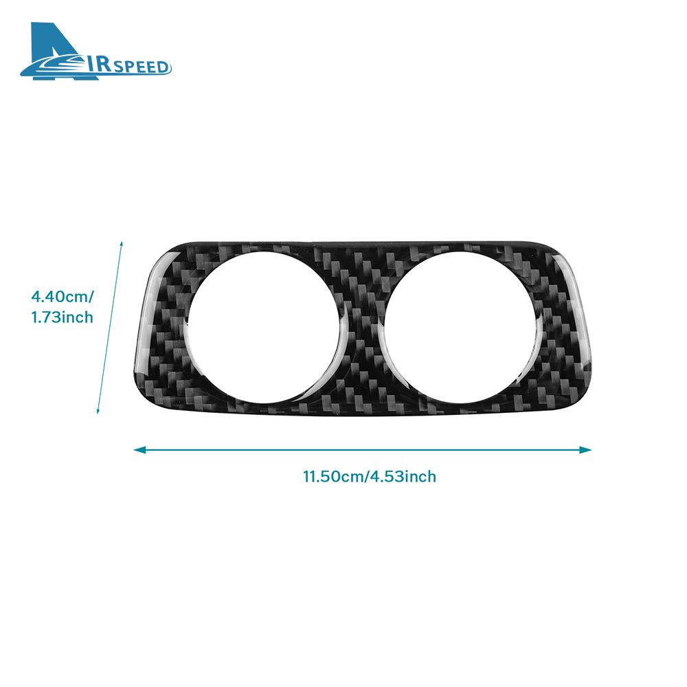 Real Soft Carbon Fiber Sticker For Kia Stinger 2019 2020 2021 2022 2023 LHD RHD Car Rear Charging Port USB Hole Frame Trim