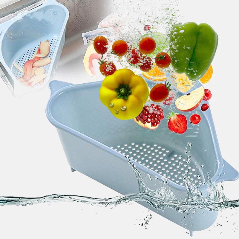 Aazon.co: 2 PCS Faucet Hanging Strainer, Kitchen Sink Drain Basket, Fruit Vegetable Autoatic