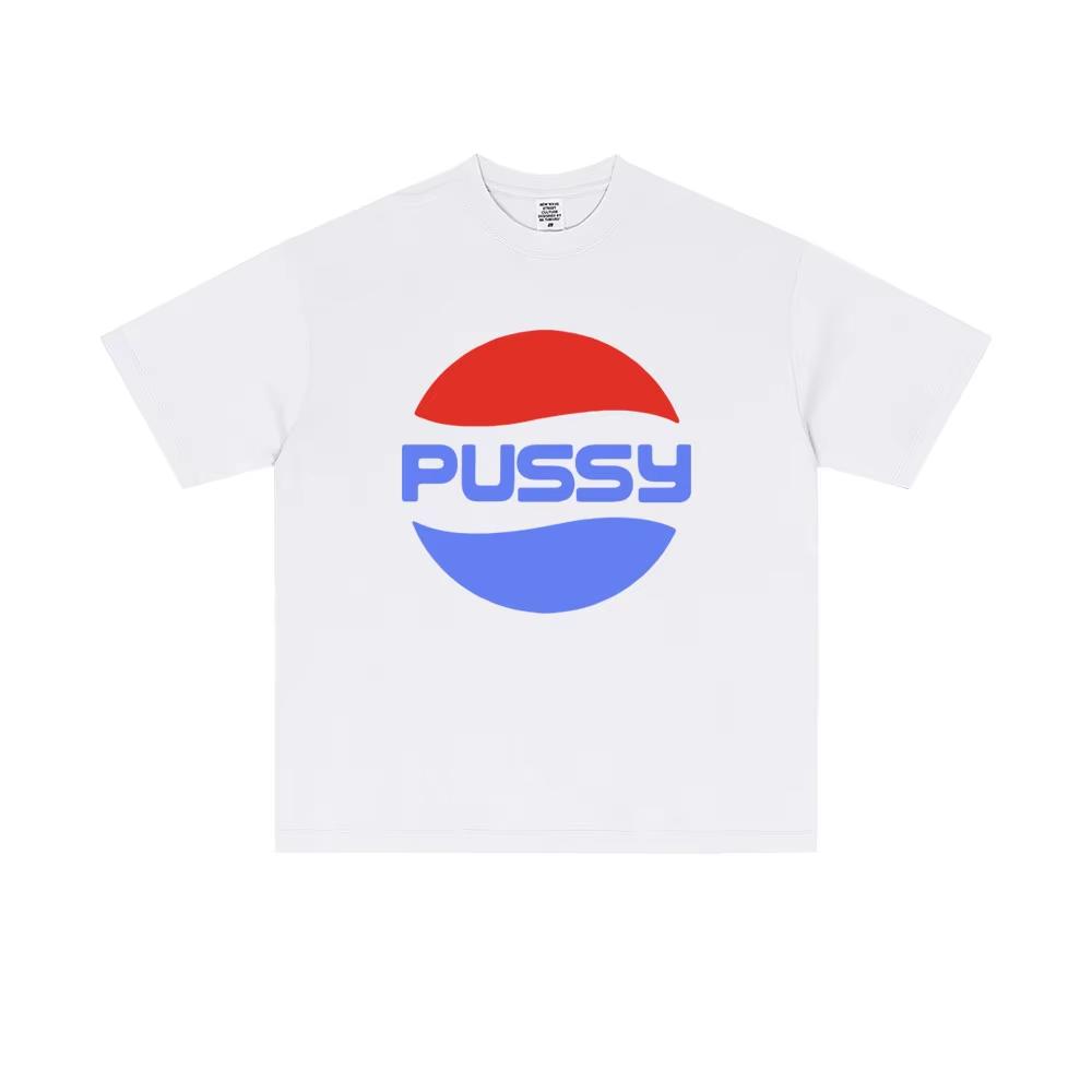 Funny Pussy Meme Graphic Tshirt Unisex Women CasualTshirt Unisex High Quality Soft Cotton T Shirts Male Vintage Streetwear