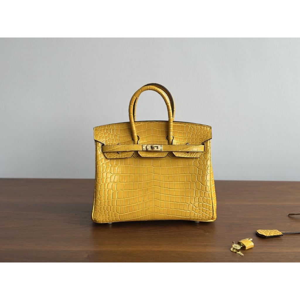 Kazilan 25cm Schrittlänge Platin Krokodillmuster vielseitig klassisch High-End Damenhandtasche